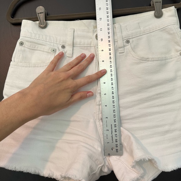 MADEWELL High-Rise Denim Short in Tile White Sz.27 - Picture 5 of 11